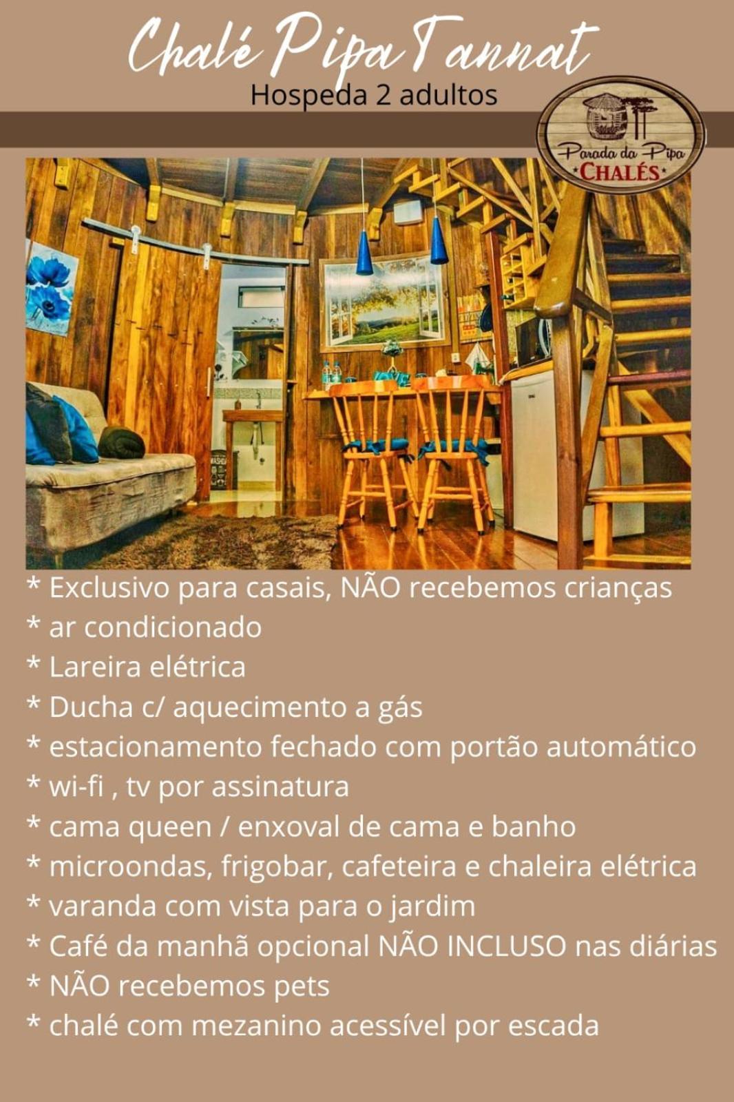 Chale Tematico Em Pipa De Vinho - Parada Da Pipa Chales Canela Kamer foto